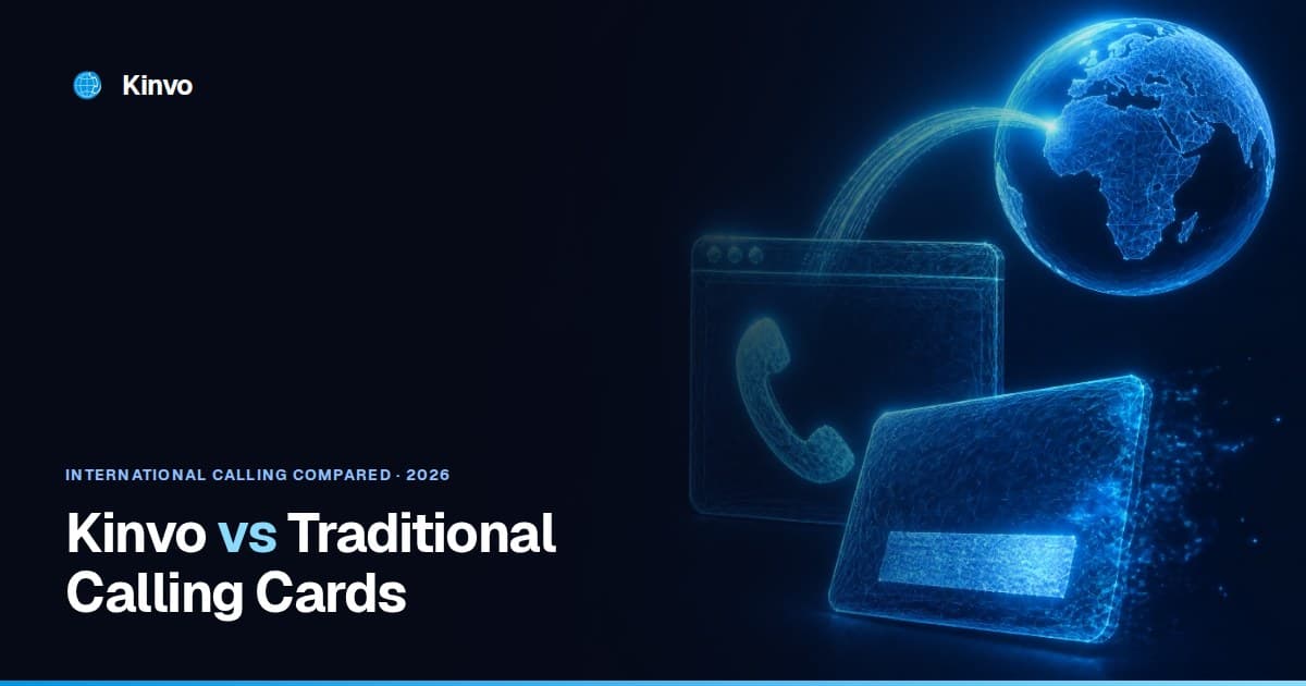 Kinvo vs Traditional Calling Cards — international calling compared