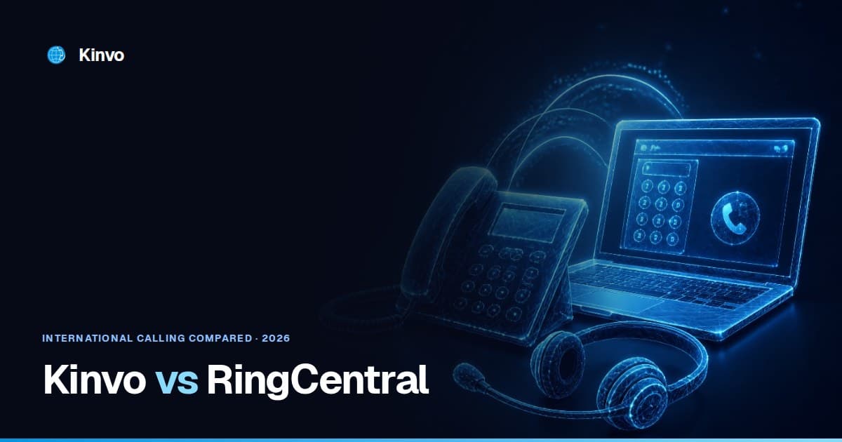 Kinvo vs RingCentral — international calling compared