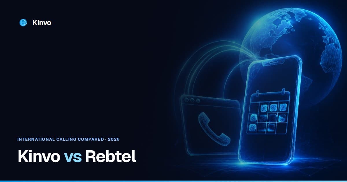Kinvo vs Rebtel — international calling compared